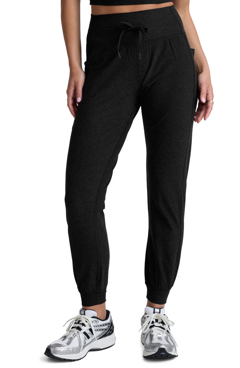 Beyond Yoga Go Pocket Space Dye Joggers, Main, color, Darkest Night
