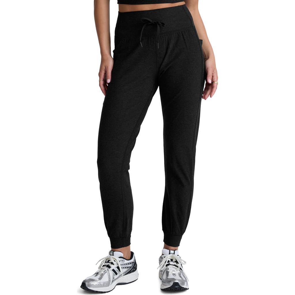 Beyond Yoga Go Pocket Space Dye Joggers In Black