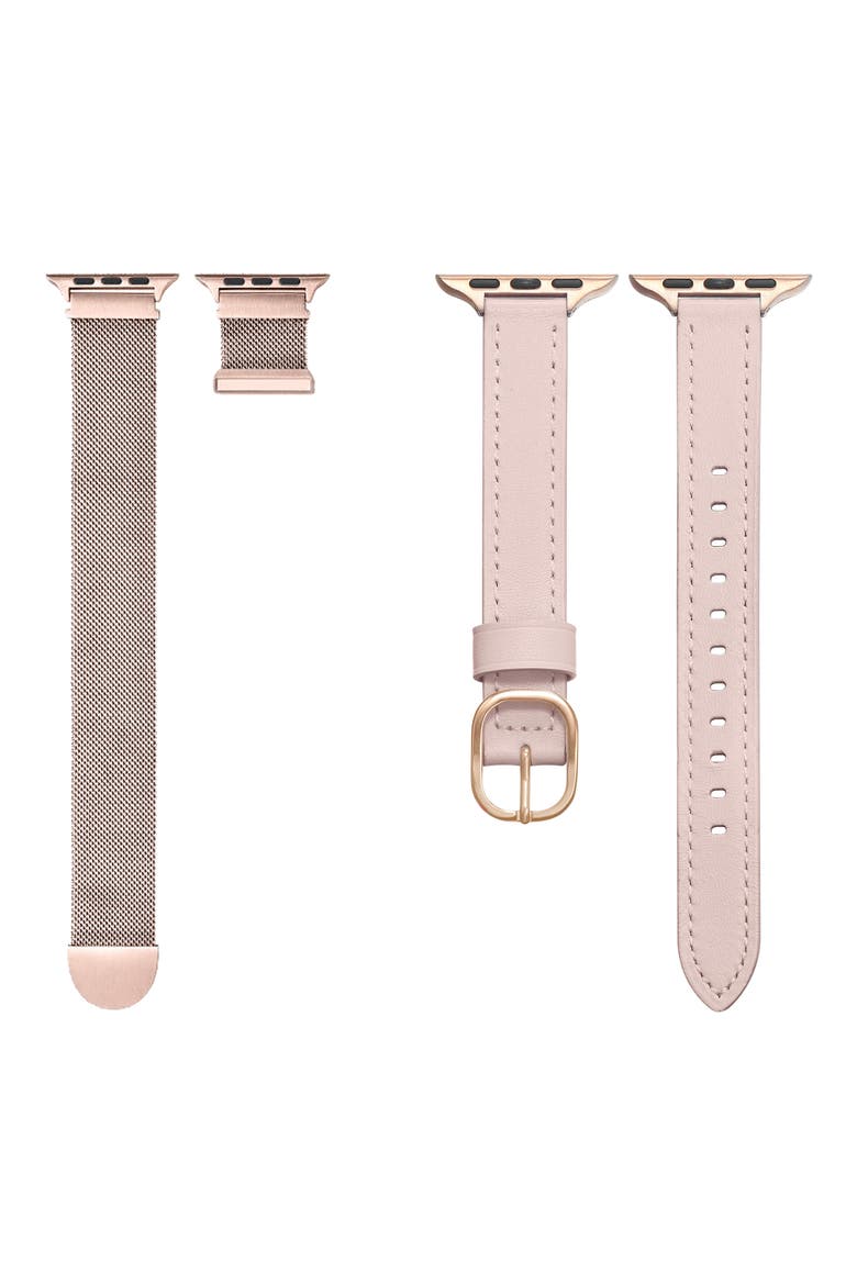 Assorted 2-Pack Apple Watch® Watchbands, Main, color, ROSE GOLD