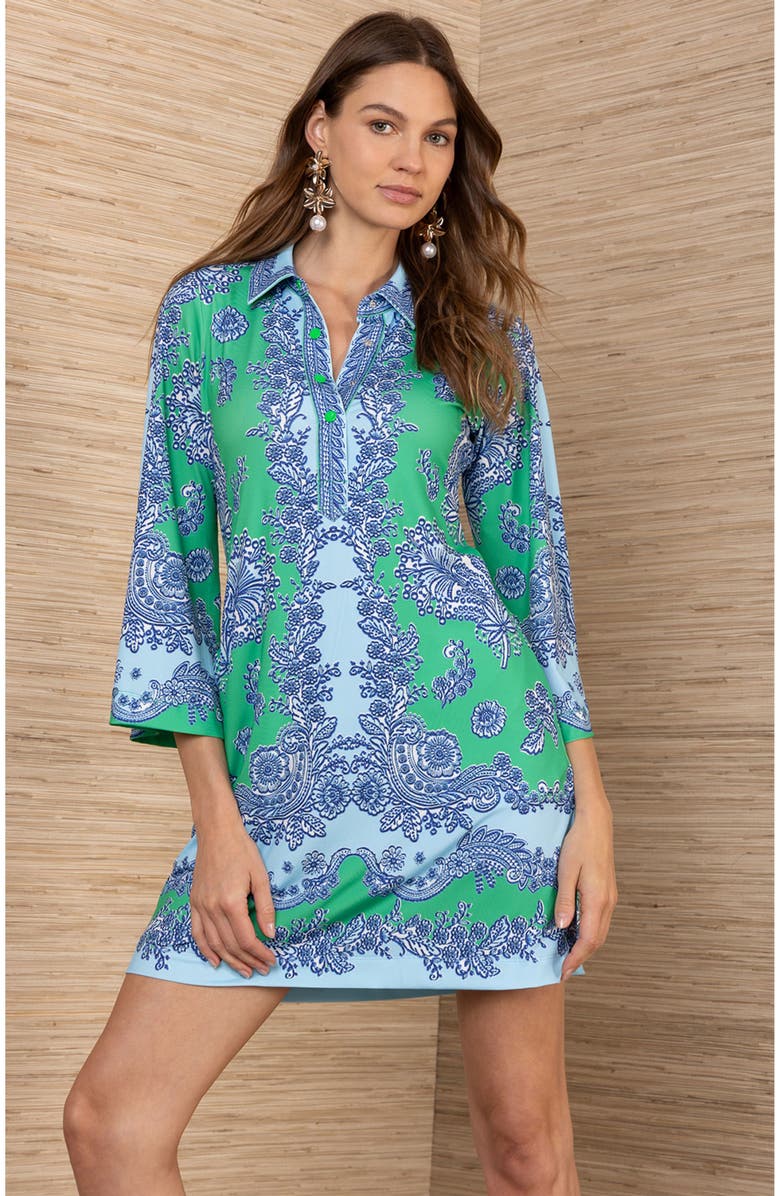 Hale Bob Marguerite Matte Jersey Dress, Alternate, color, 