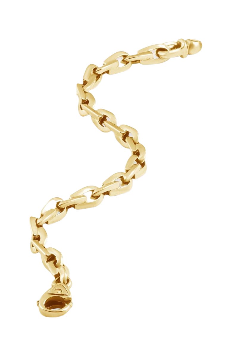 Bliss Diamond Men's 14k Gold (17gram) or Platinum (31gram) 6mm Link Bracelet 8.5", Alternate, color, 