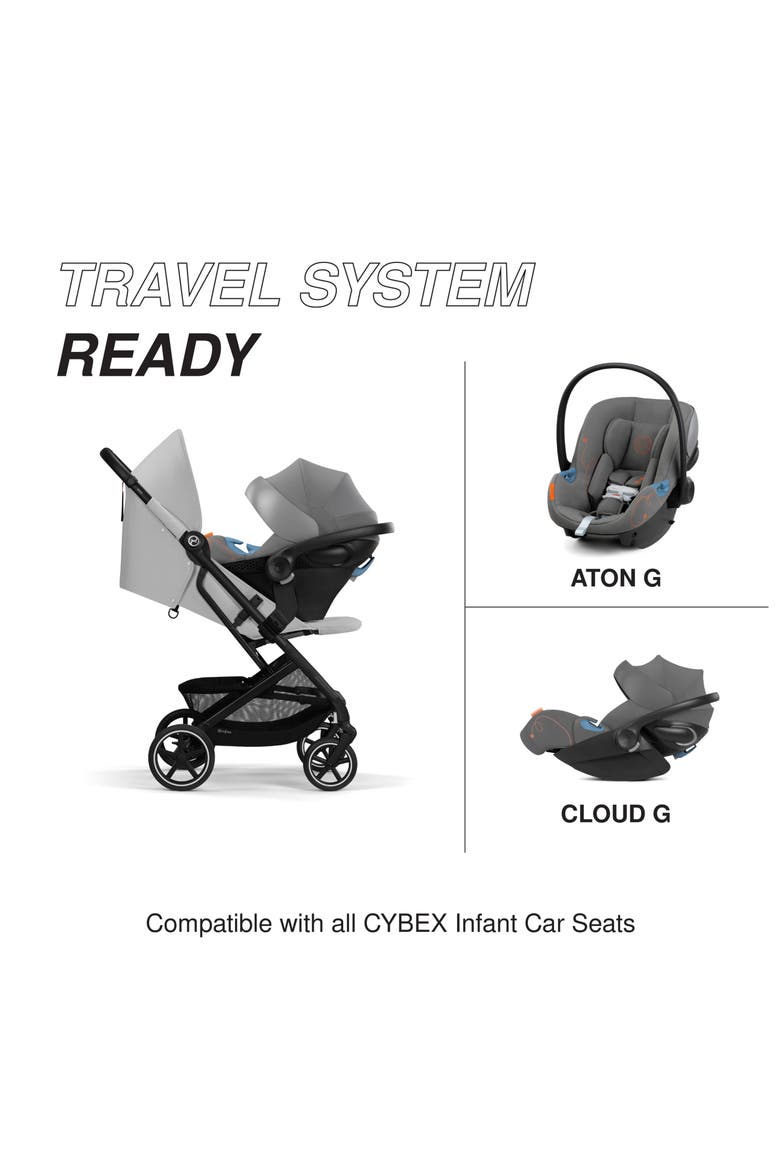 Beezy 2 Compact City Stroller, Alternate, color, FOG GREY