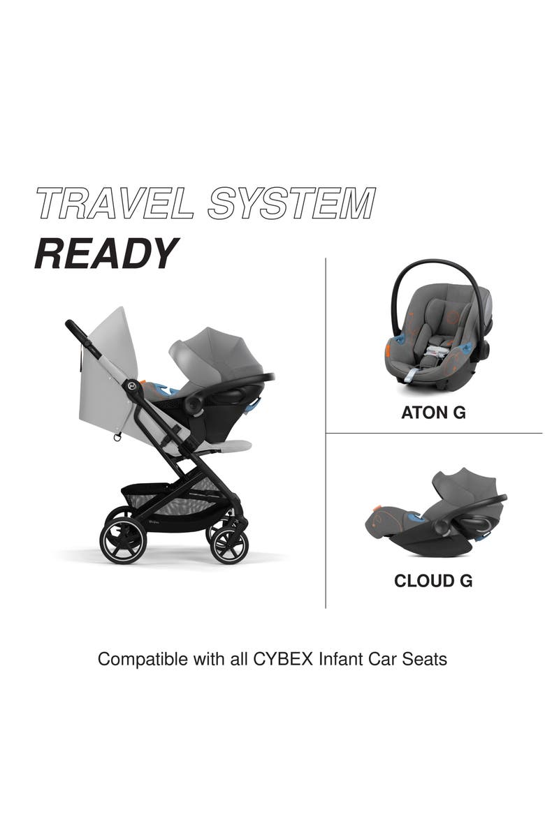CYBEX Beezy 2 Compact City Stroller, Alternate, color, Fog Grey