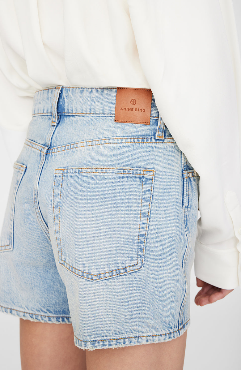 ANINE BING Dalton Short, Alternate, color, Bleached Blue