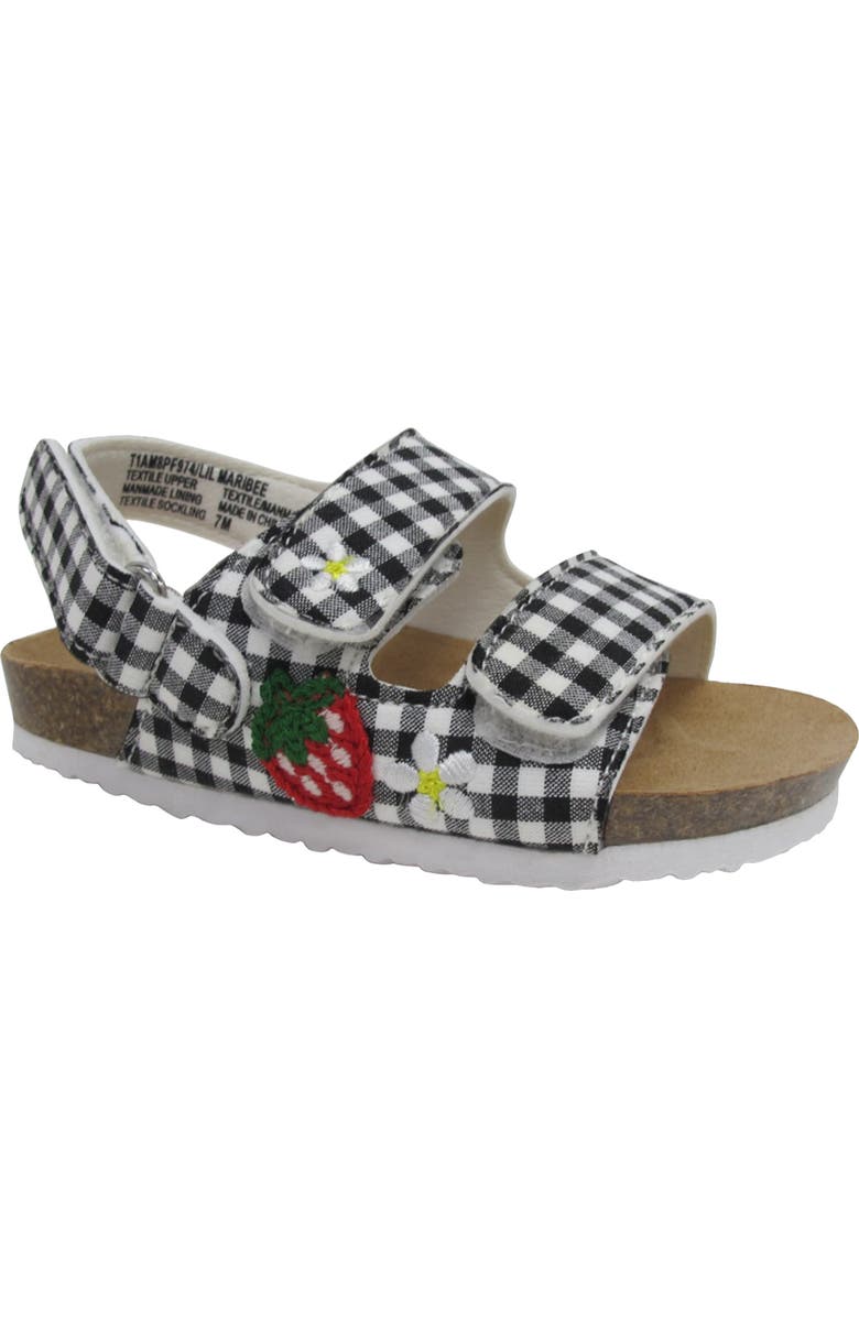 JELLYPOP Kids' Lil' Maribee Sandal, Main, color, White / Black