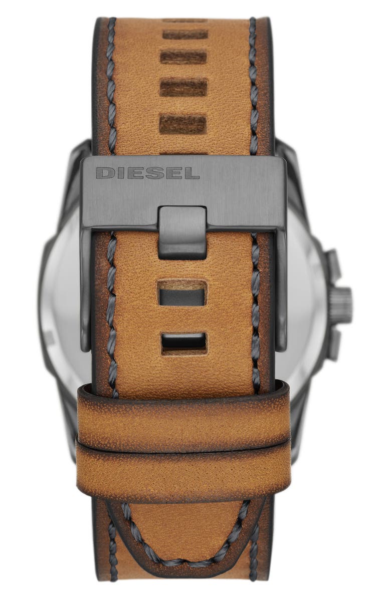 Master Chief Quartz Leather Strap Watch, 43mm