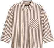 rag & bone Lucia Stripe Cotton Poplin Button-Up Shirt