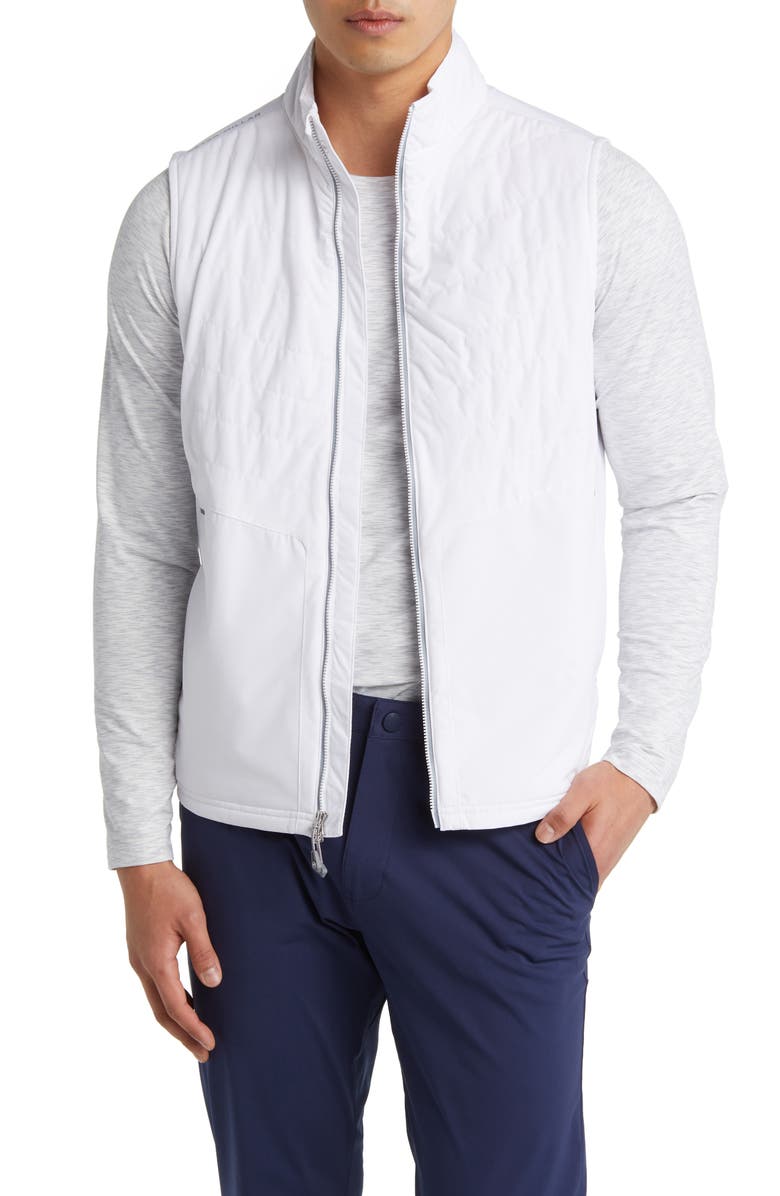 Peter Millar Fuse Elite Hybrid Vest, Main, color, White