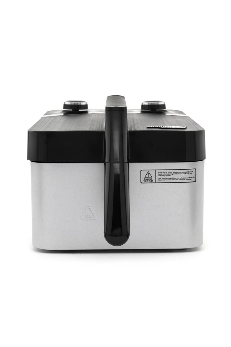 3.4 Quart Rapid Electric Air Fryer in Stainless Steel, Alternate, color, Black