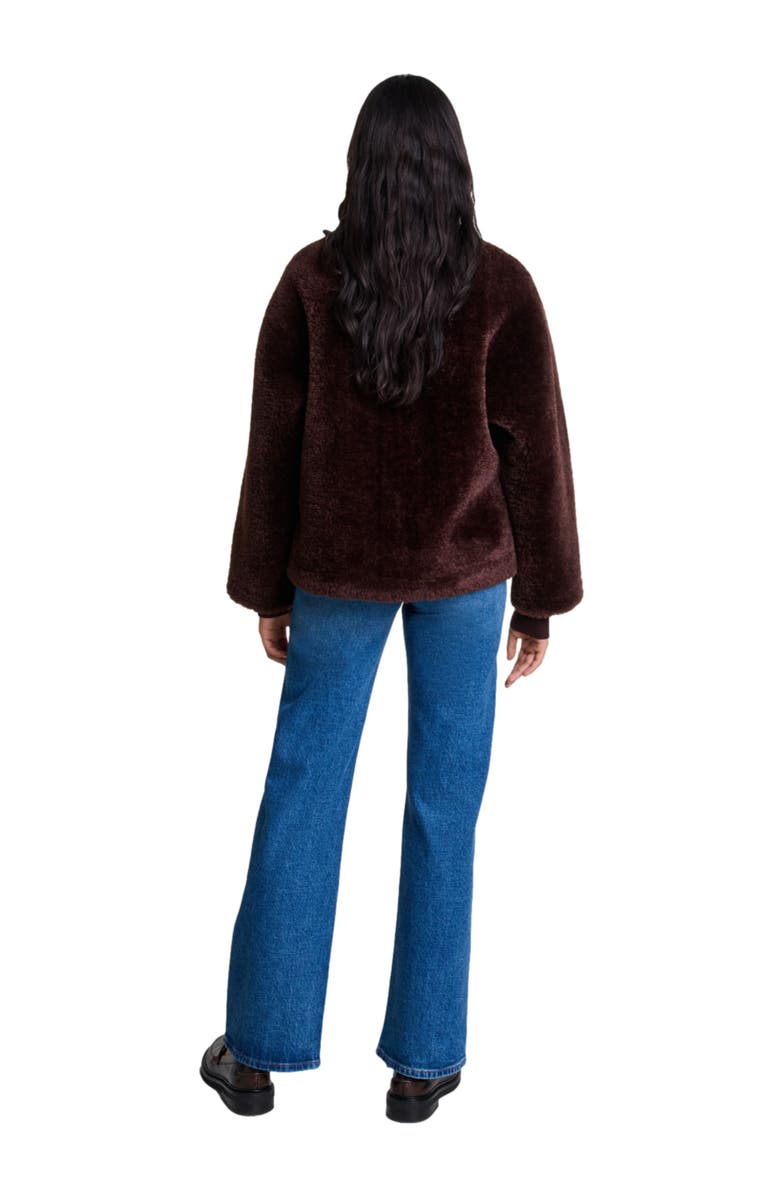 maje Short faux fur coat, Alternate, color,