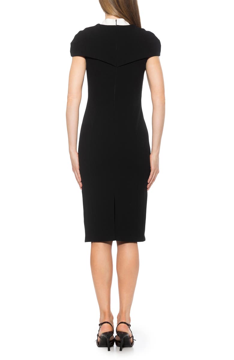 Alexia Admor Tati Cape Sheath Dress, Alternate, color, Black