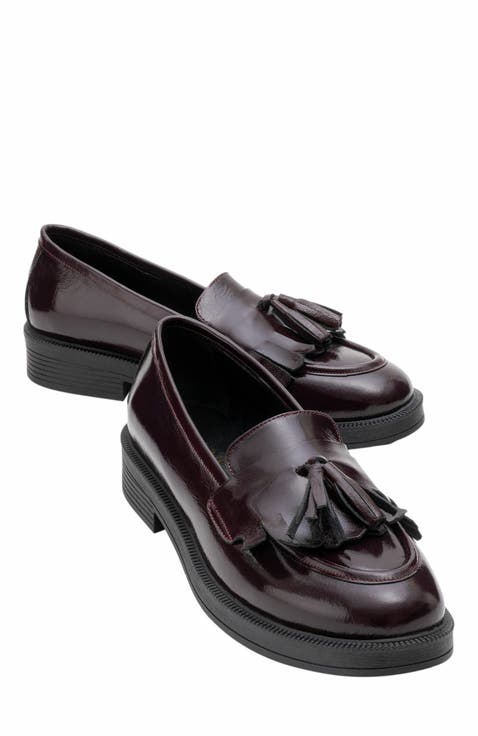 Milly Leather Tassel Loafer