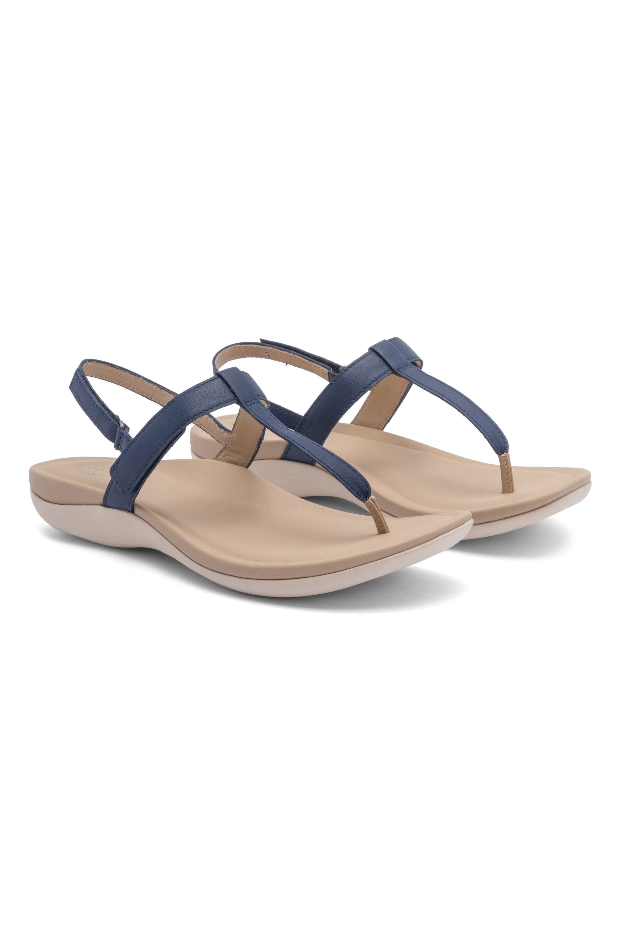 Oasis T Strap Sandal, Alternate, color, Navy - Regular