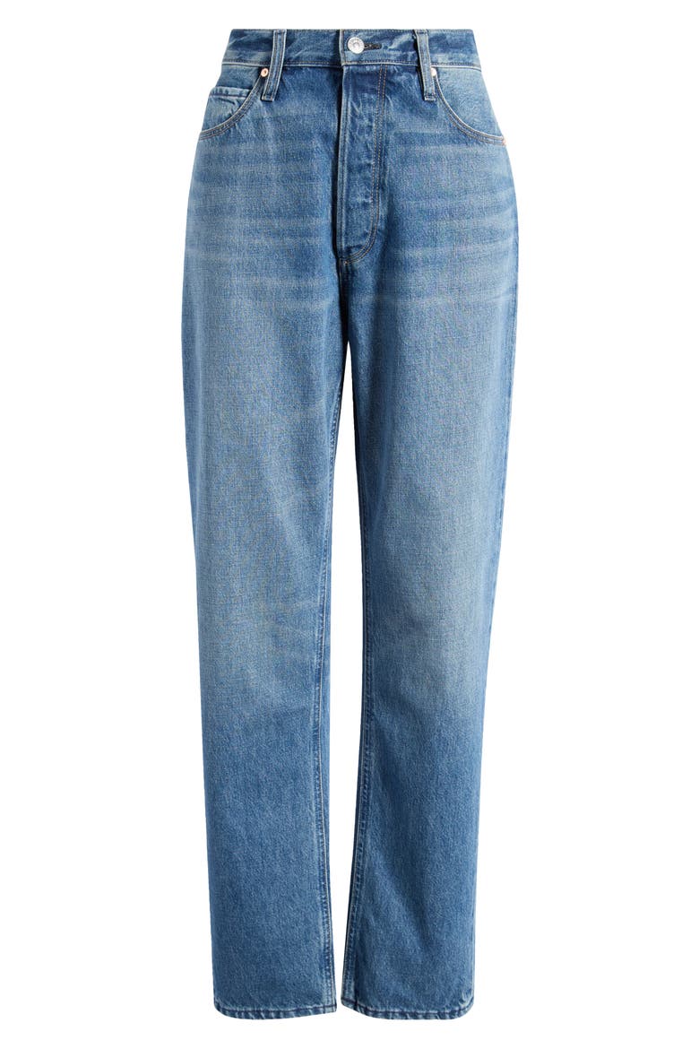 Sawyer High Waist Straight Leg Jeans, Alternate, color, IMAGINE