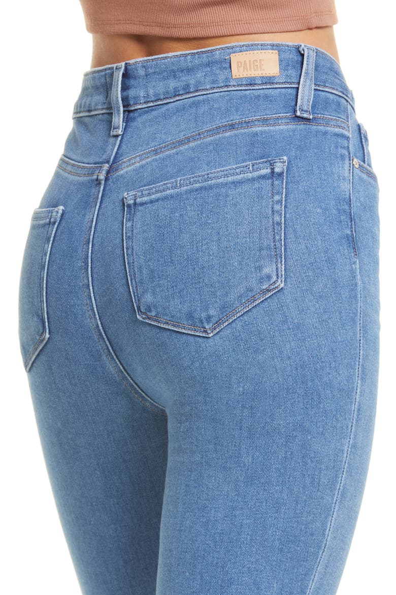 Cindy High Waist Stringy Raw Hem Ankle Straight Leg Jeans, Alternate, color, MUSICDIST