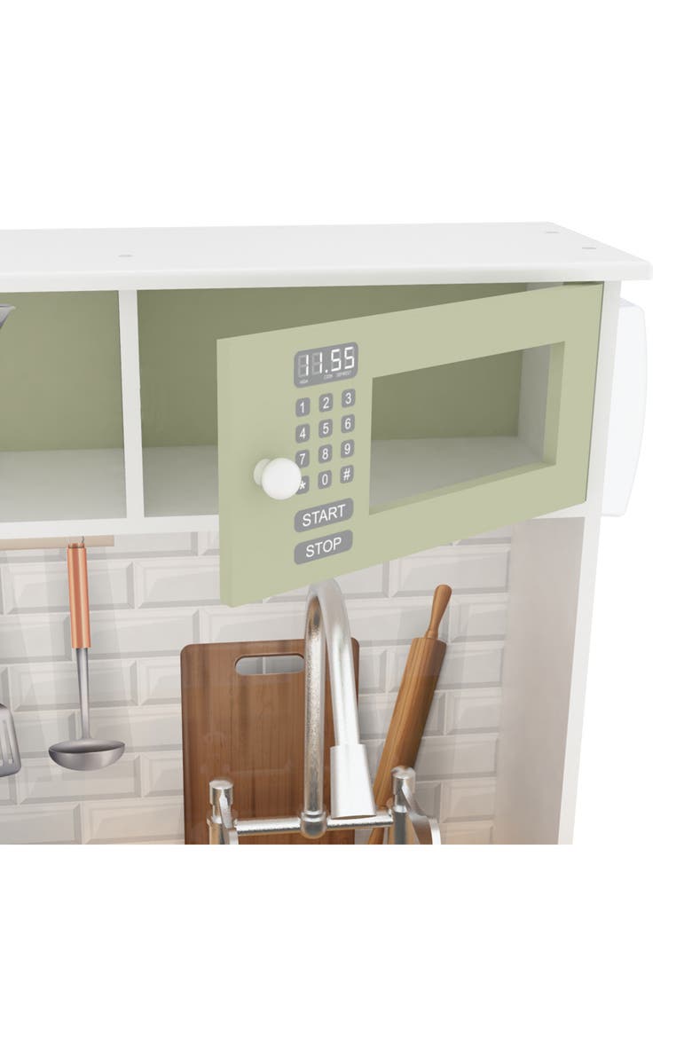 Teamson Kids Little Chef Play Kitchen, Alternate, color, Olive Green