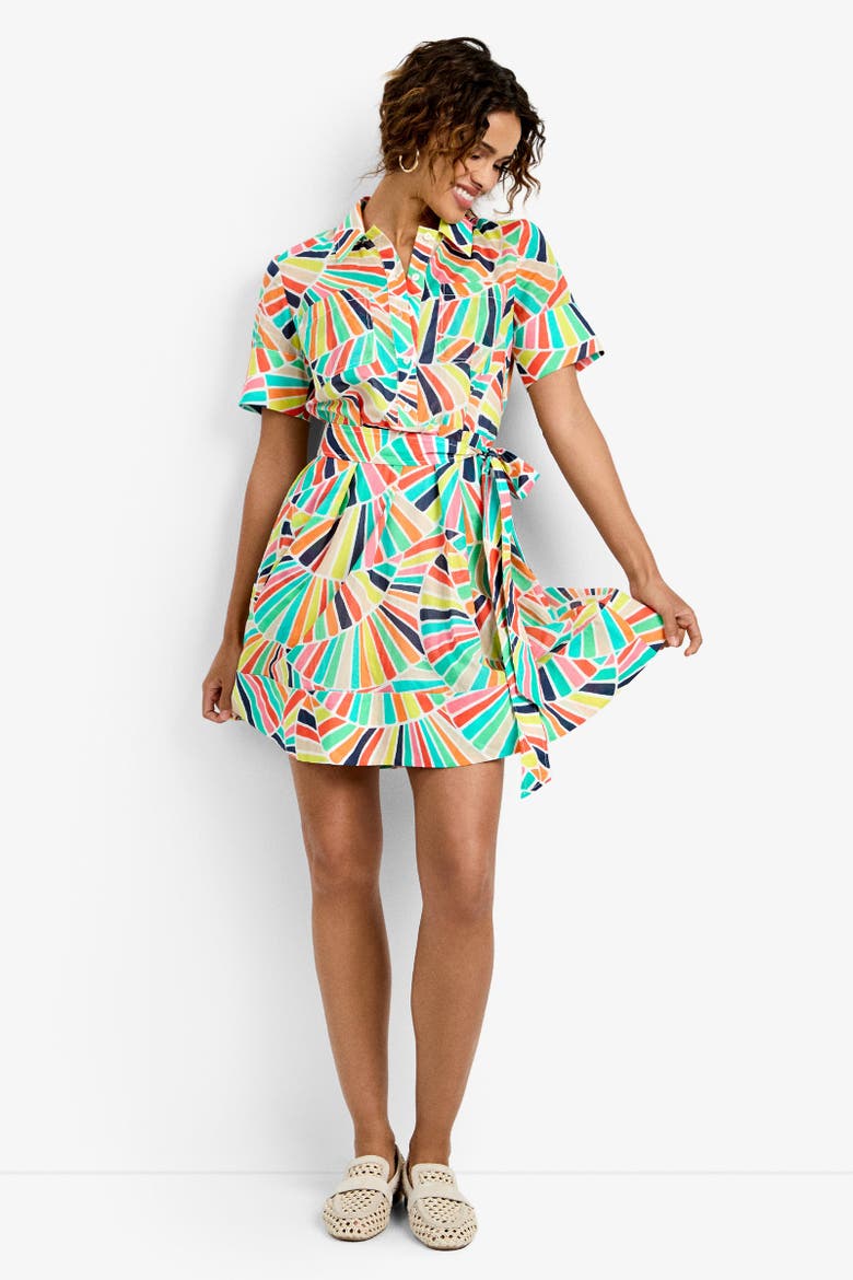 Misola Printed Dress, Alternate, color, Coppelia
