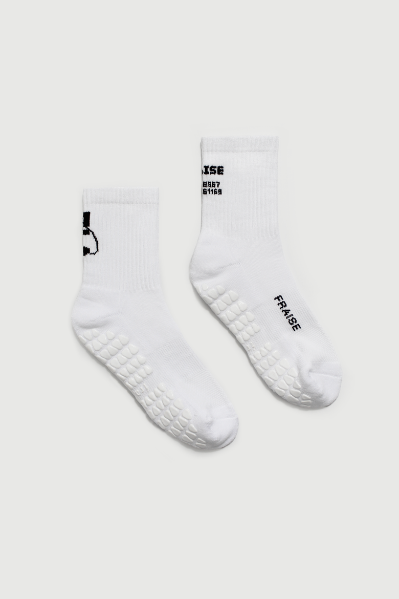 Heritage Crew Grip Socks, Main, color, Heritage