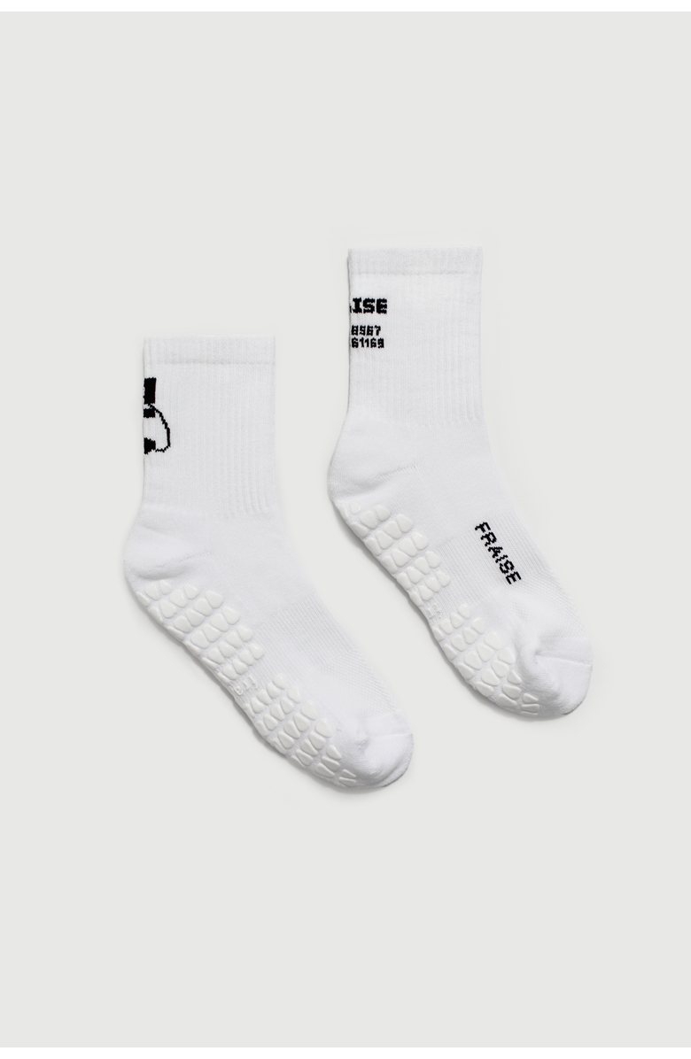 Fraise Heritage Crew Grip Socks, Main, color, Heritage