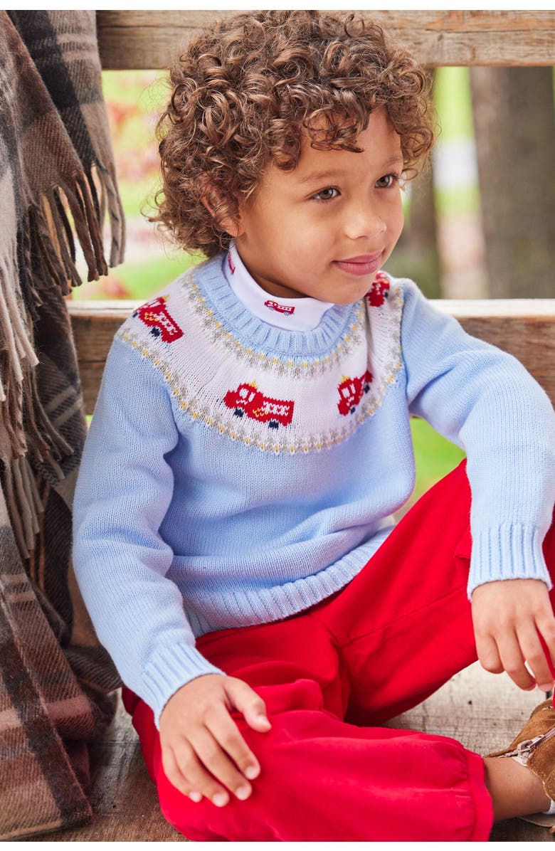 Little English Kids' Printed Turtleneck, Alternate, color, Fire Trucks