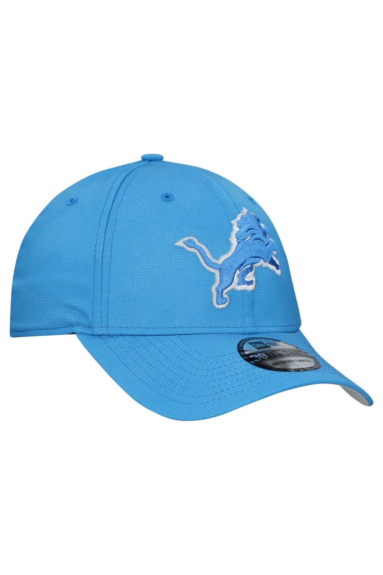 Men's New Era  Blue Detroit Lions Tonal Camo 39THIRTY Stretch Fit Hat, Alternate, color, Blue