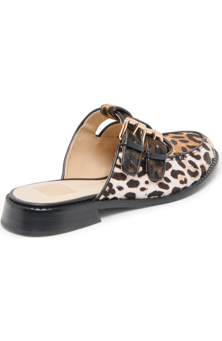 Dolce Vita Haydee Double Buckle Mary Jane Mule, Alternate, color, Leopard Multi Calf Hair