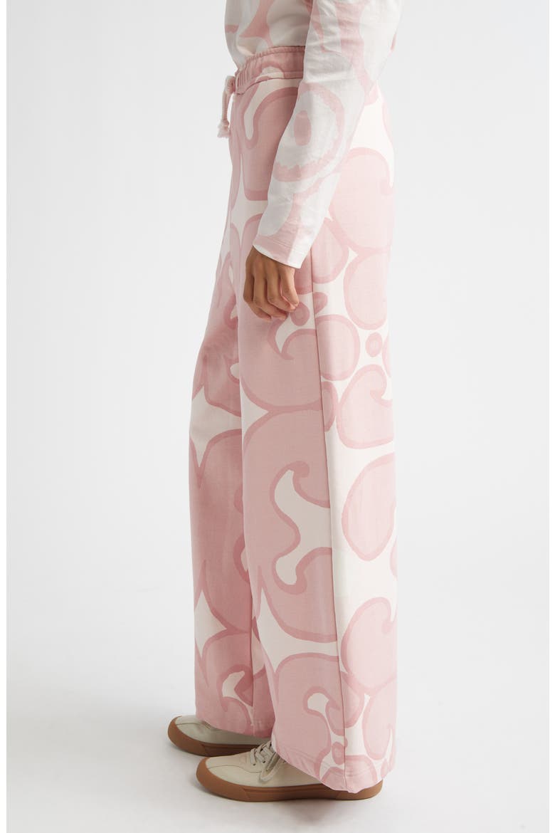Naturaali Keidas Kioski French Terry Sweatpants, Alternate, color, LIGHT PINK OFF WHITE