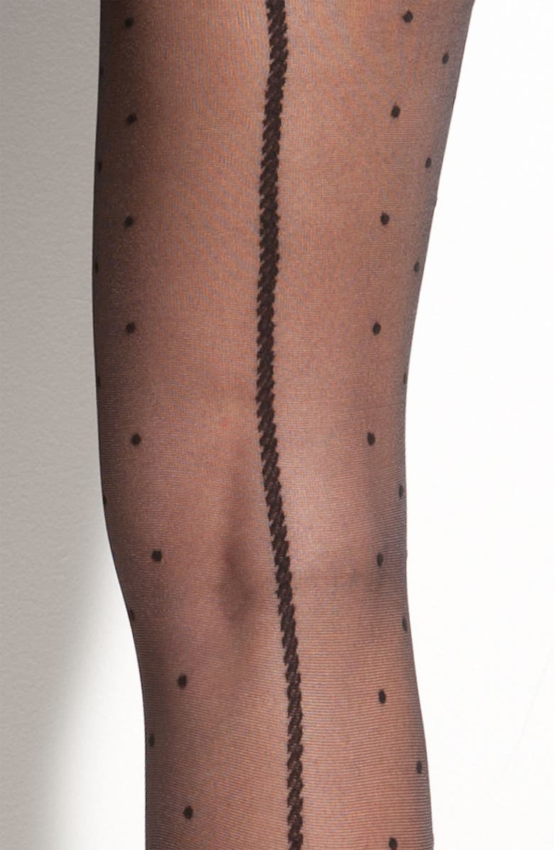 Nordstrom 'Back Seam Dot' Stockings, Alternate, color, 