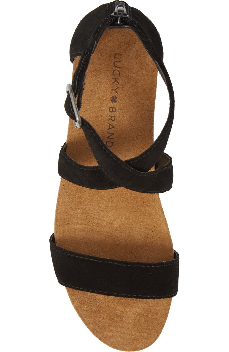 Lucky Brand Kenadee Wedge Sandal, Alternate, color,