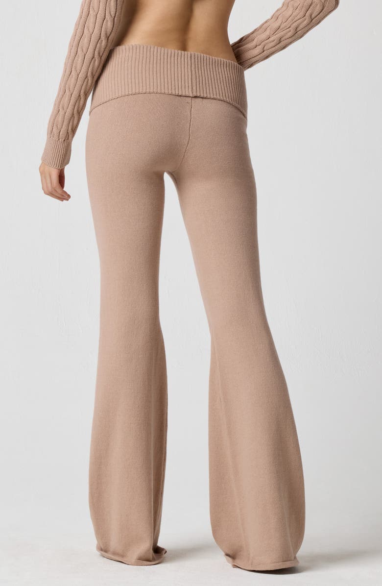 Florence by Mills Barre Foldover Wide Leg Pants, Alternate, color, Warm Taupe
