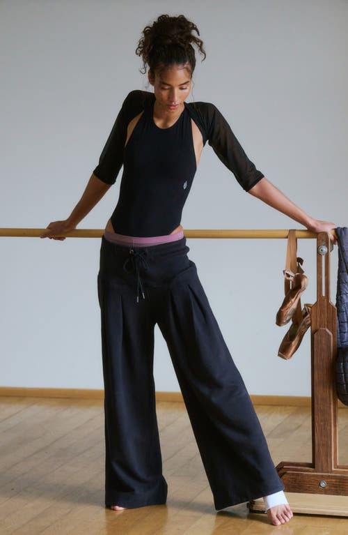 Free People Fp Movement Studio Siren Cotton Drawstring Pants In Black