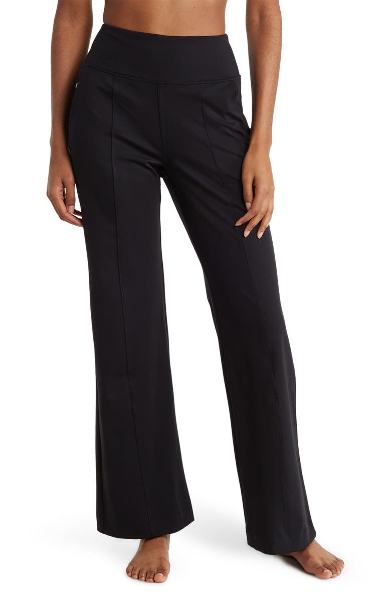 YOGALICIOUS Lux Julia High Waist Pintucked Wide Leggings, Main, color,
