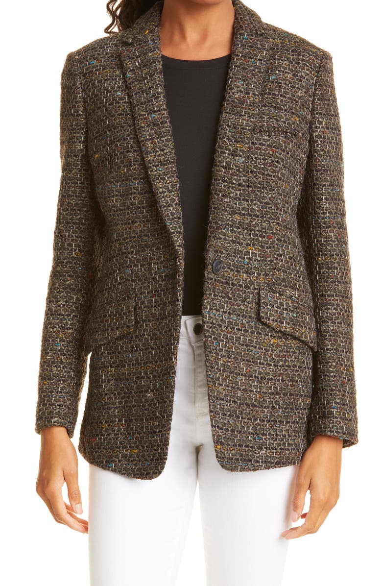 rag & bone Margo Linton Wool Blend Blazer, Main, color, 