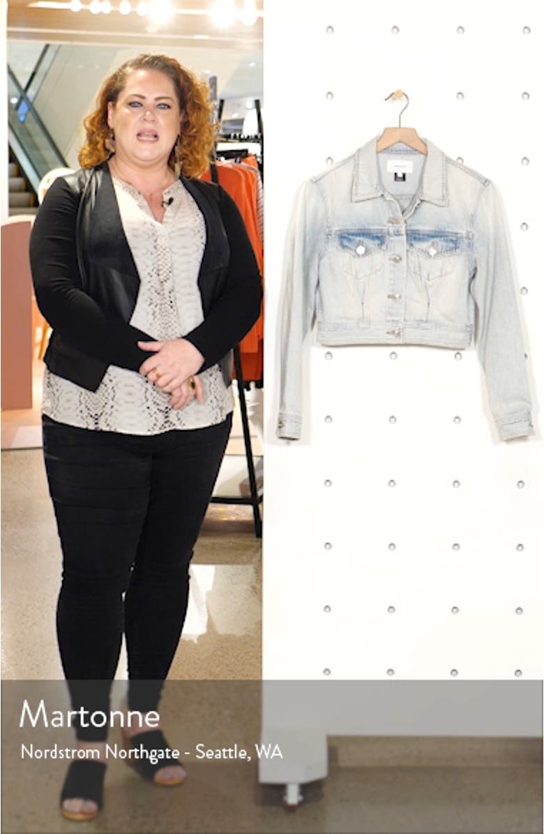 The Micro Crop Trucker Jacket, sales video thumbnail