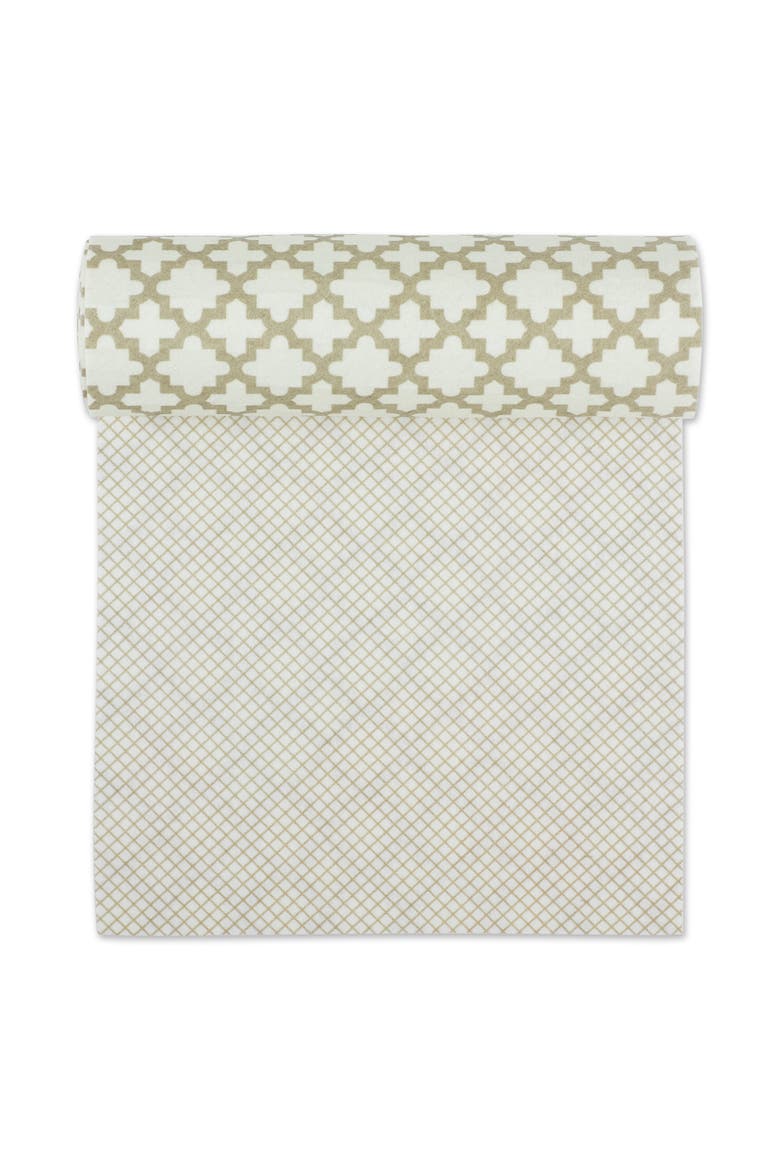 Lattice Print Reusable Shelf Liner Set/2, Alternate, color, Cream