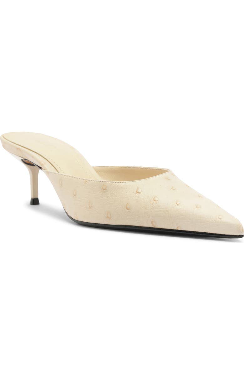 Schutz Julie Pointed Toe Mule, Main, color, Eggshell