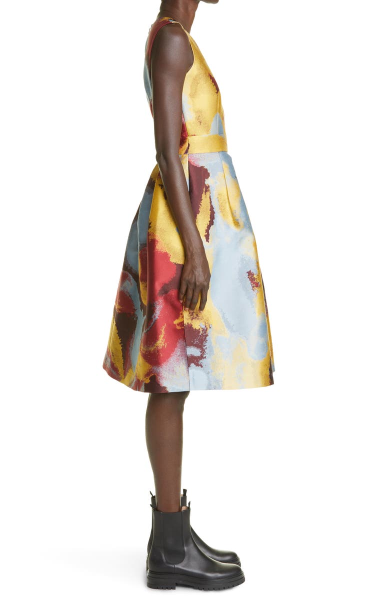 Lafayette 148 New York Rory Jacquard Fit & Flare Dress, Alternate, color, 