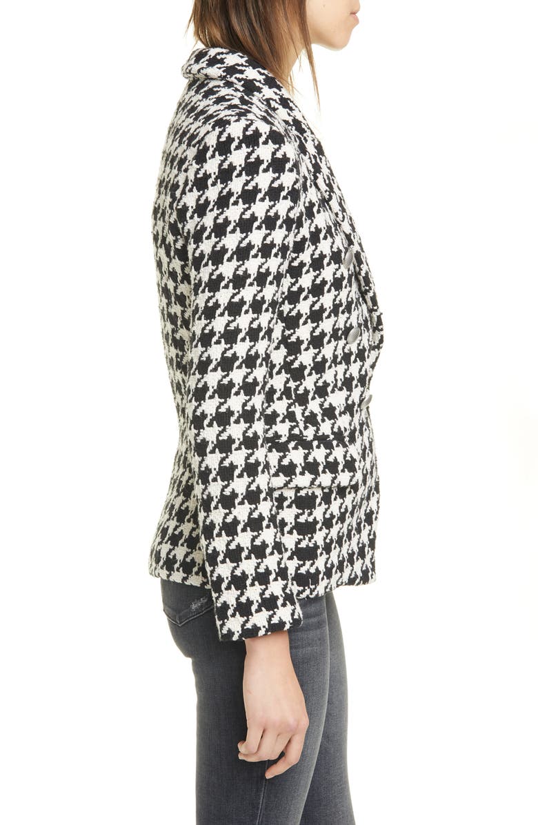 L'AGENCE Kenzie Houndstooth Blazer, Alternate, color, 