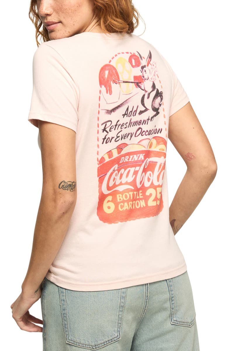 Lucky Brand Coca-Cola Graphic T-Shirt, Alternate, color, Chintz Rose