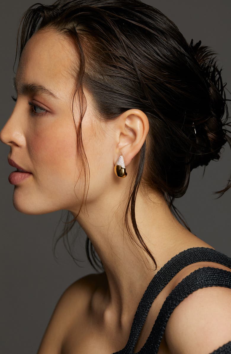 Alma Pavé Teardrop Earrings