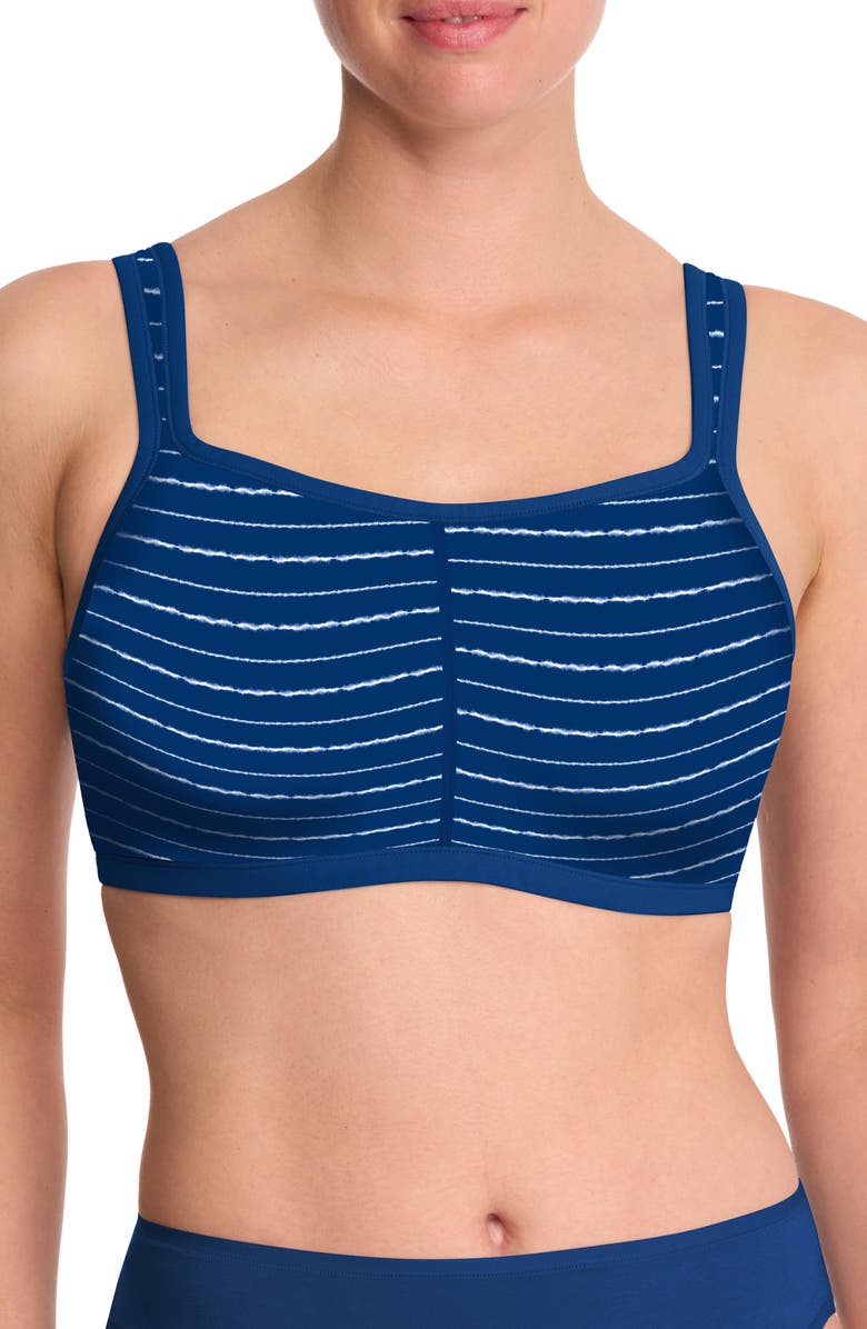 Natori Yogi Convertible Sports Bra, Main, color, Shibori Print
