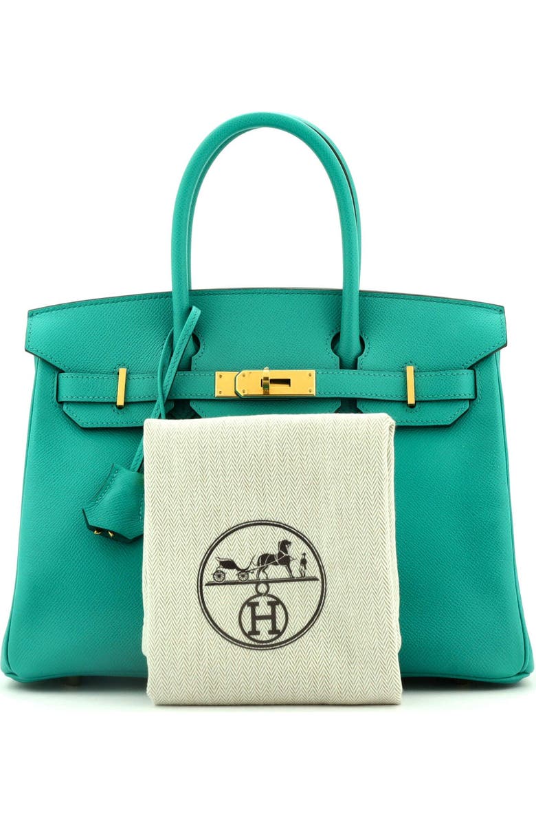 Pre-Owned Hermes Birkin Handbag Green Epsom with Gold Hardware 30, Alternate, color, Vert Verone