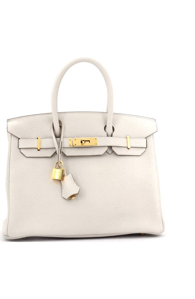 Pre-Owned Hermes Birkin Handbag Light Togo with Gold Hardware 30, Alternate, color, Beton