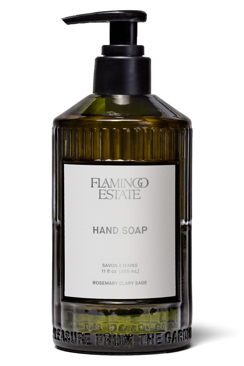 Rosemary Clary Sage Glass Hand Soap, Main, color, NO COLOR
