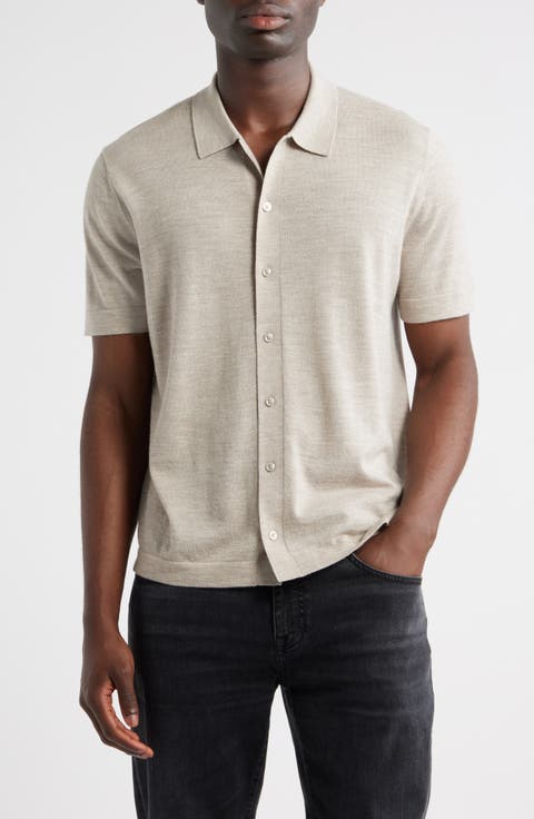 Short Sleeve Button Front Cardigan