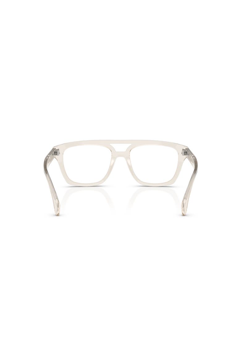 53mm Rectangle optical glasses, Alternate, color, Brown