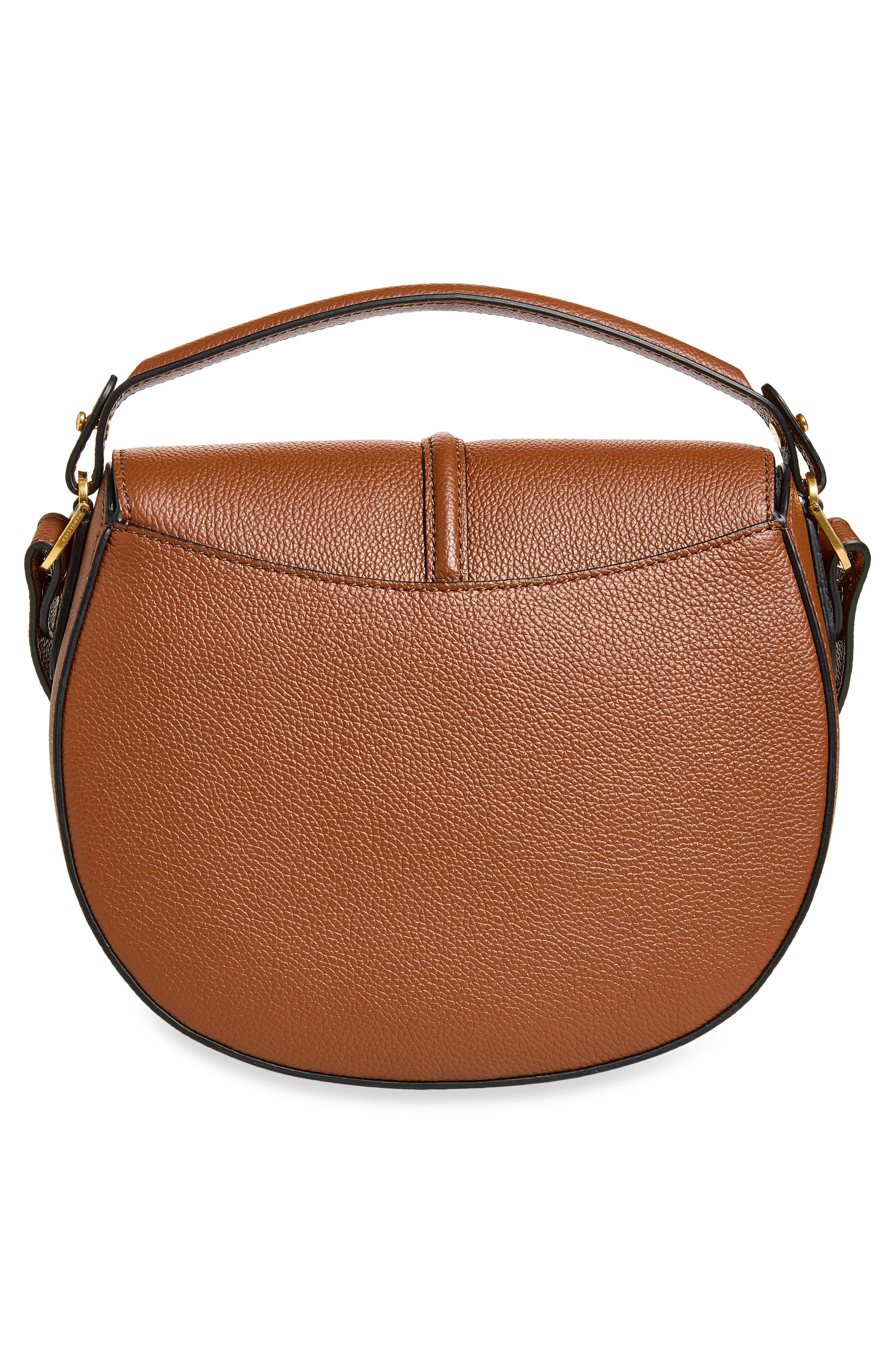 Siena Leather Saddle Bag, Alternate, color, TAN