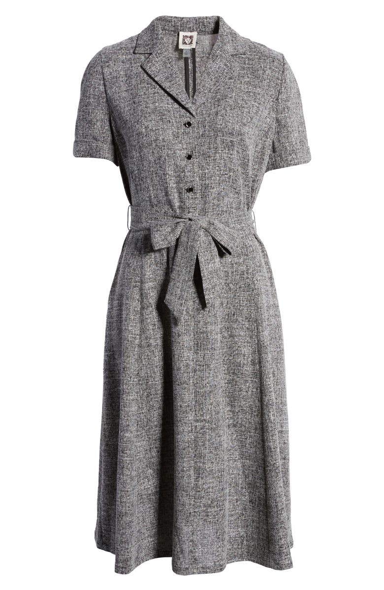 Anne Klein Tweed Shirtdress, Alternate, color, 