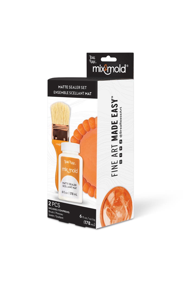 Brea Reese Mix2Mold Matte Sealer 6 Fl Oz Application Brush, Alternate, color, Multicolored