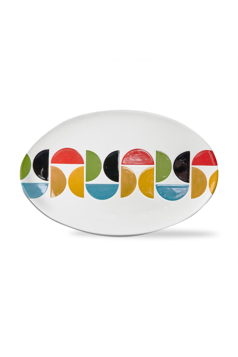 Knoll Everyday Multi Earthenware Oval Platter 15.06 x 9.55 in, Main, color, White